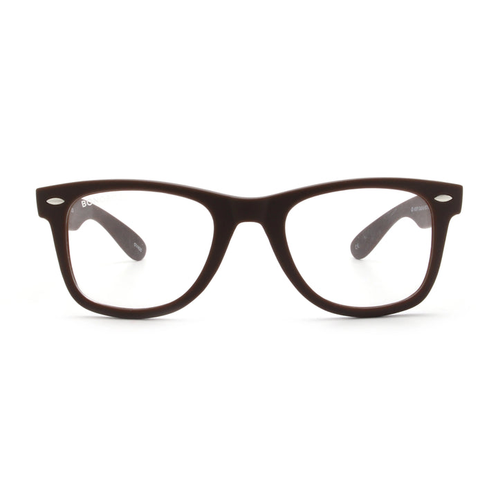 Acacia RPET Café lentes de sol demo sin tinte vista frontal unisex madera reciclada #color_demo