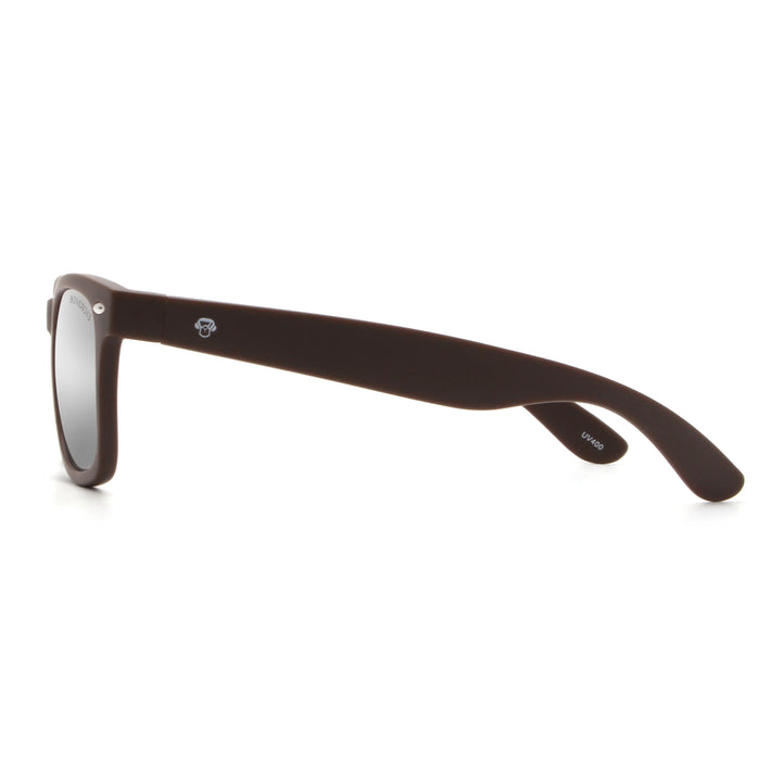 Acacia RPET Café lentes de sol cristal Espejado Silver vista lateral unisex madera reciclada #color_espejado-silver