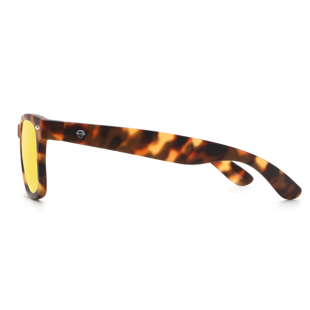 Acacia RPET Carey lentes de sol cristal Amarillo vista lateral unisex madera reciclada #color_amarillo