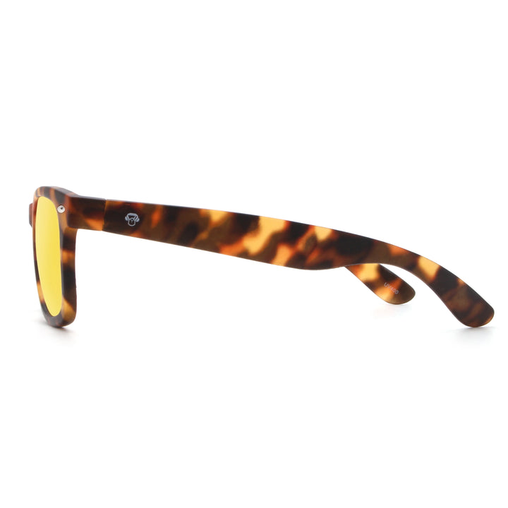 Acacia RPET Carey lentes de sol cristal Amarillo vista lateral unisex madera reciclada #color_amarillo