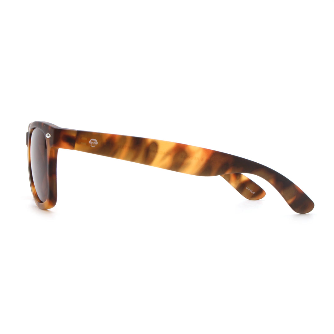 Acacia RPET Carey lentes de sol cristal Brown vista lateral unisex madera reciclada #color_brown