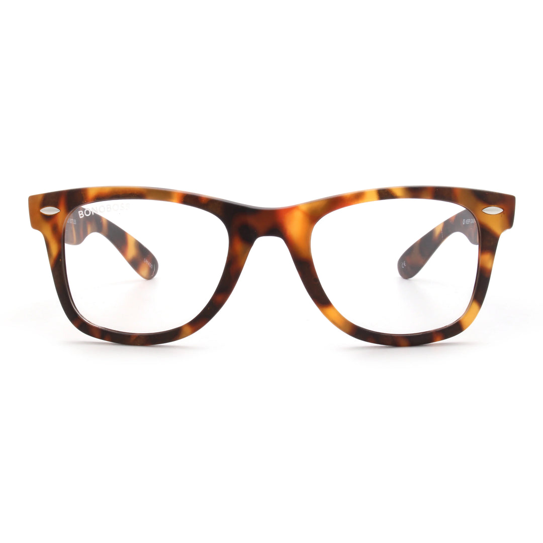 Acacia RPET Carey lentes de sol demo sin tinte vista frontal unisex madera reciclada #color_demo