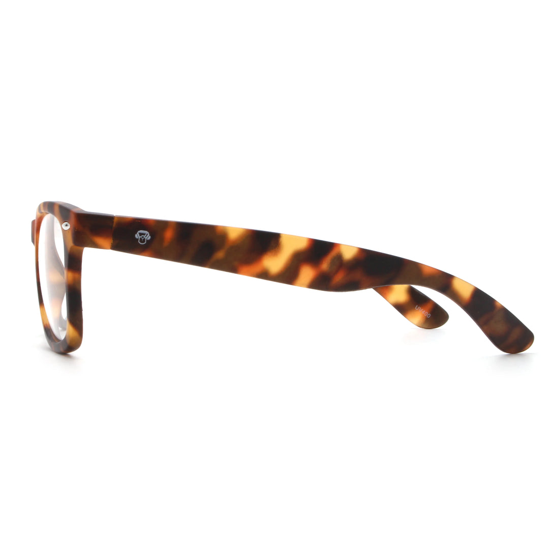 Acacia RPET Carey lentes de sol demo sin tinte vista lateral unisex madera reciclada #color_demo