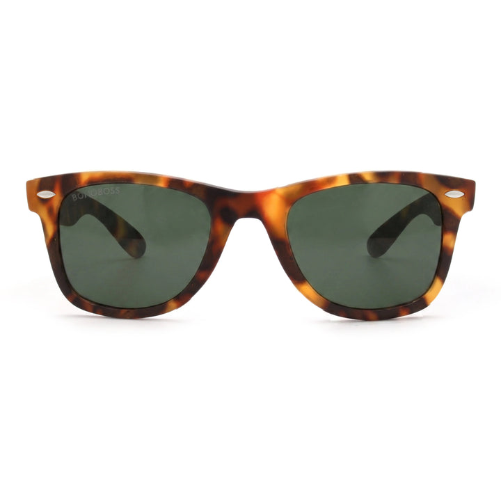 Acacia RPET Carey lentes de sol cristal G15 vista frontal unisex madera reciclada #color_g15