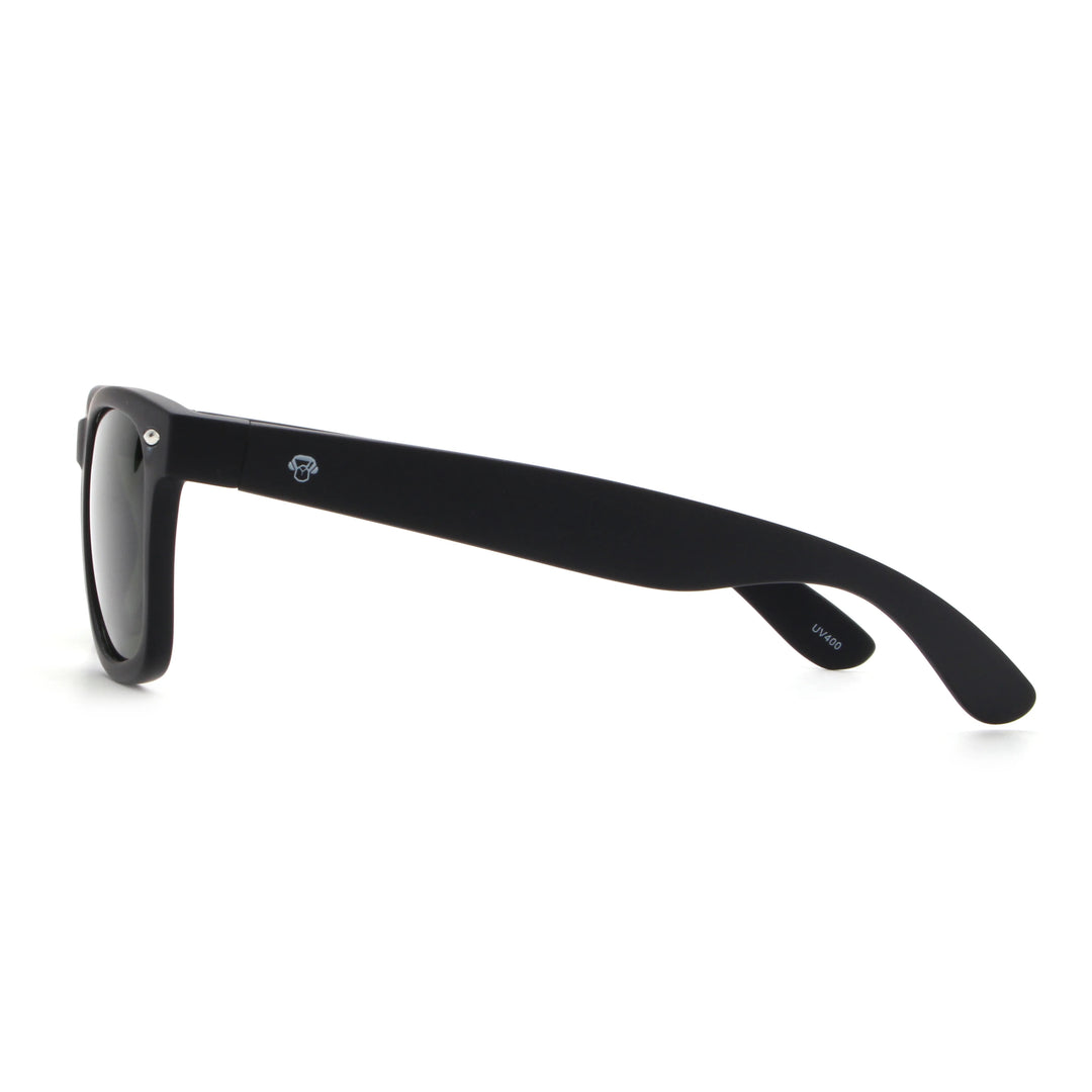 Acacia RPET Negro lentes de sol cristal G15 vista lateral unisex madera reciclada #color_g15
