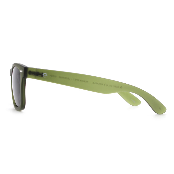 Acacia RPET Olive lentes de sol cristal Negro vista lateral unisex madera reciclada #color_negro