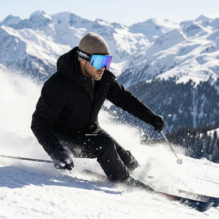 Bonoboss Antiparra Magnet Powder Talla L Azul - skier action descenso cordillera #editorial_lifestyle1 #color_azul