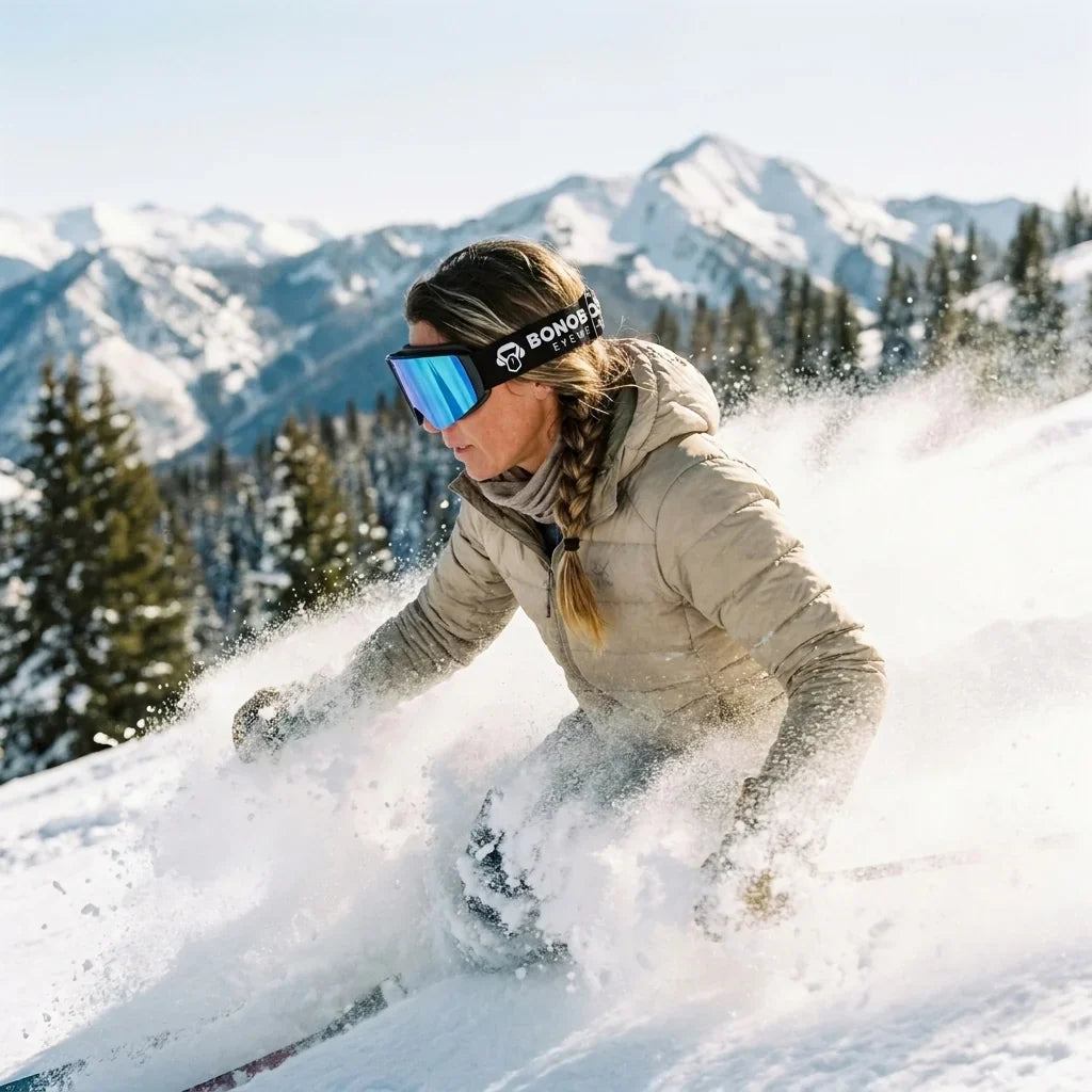 Bonoboss Antiparra Magnet Powder Talla M Azul - skier action descenso cordillera #editorial_lifestyle1 #color_azul