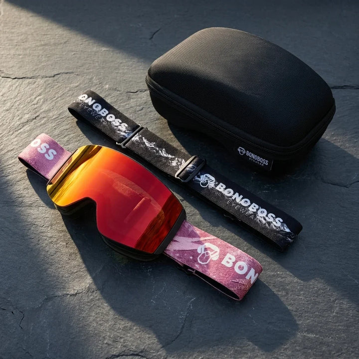 Bonoboss Antiparra Magnet Powder Talla S Rojo - kit flat lay 3/4 oblicuo piedra slate #editorial_kit_completo_v2 #color_rojo