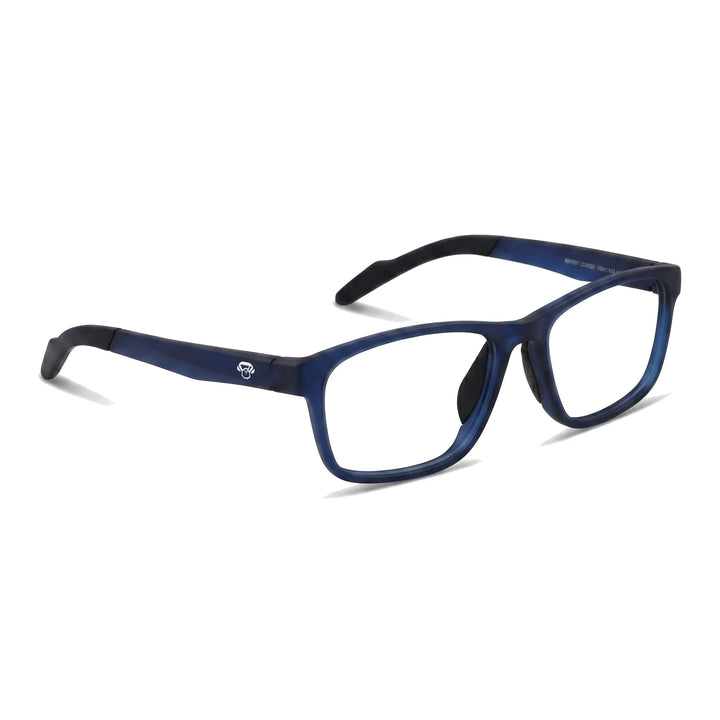 Lentes ópticos deportivos Bonoboss Bryant Azul vista tres cuartos armazón TR90 básquetbol #editorial_angulo45 #color_azul