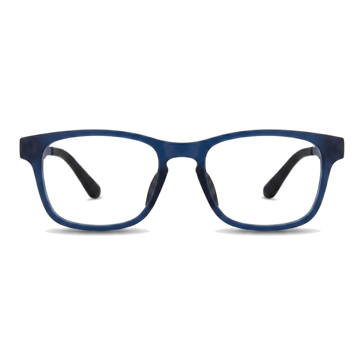 Lentes ópticos deportivos Bonoboss Bryant Azul vista frontal armazón TR90 para básquetbol #editorial_frontal #color_azul