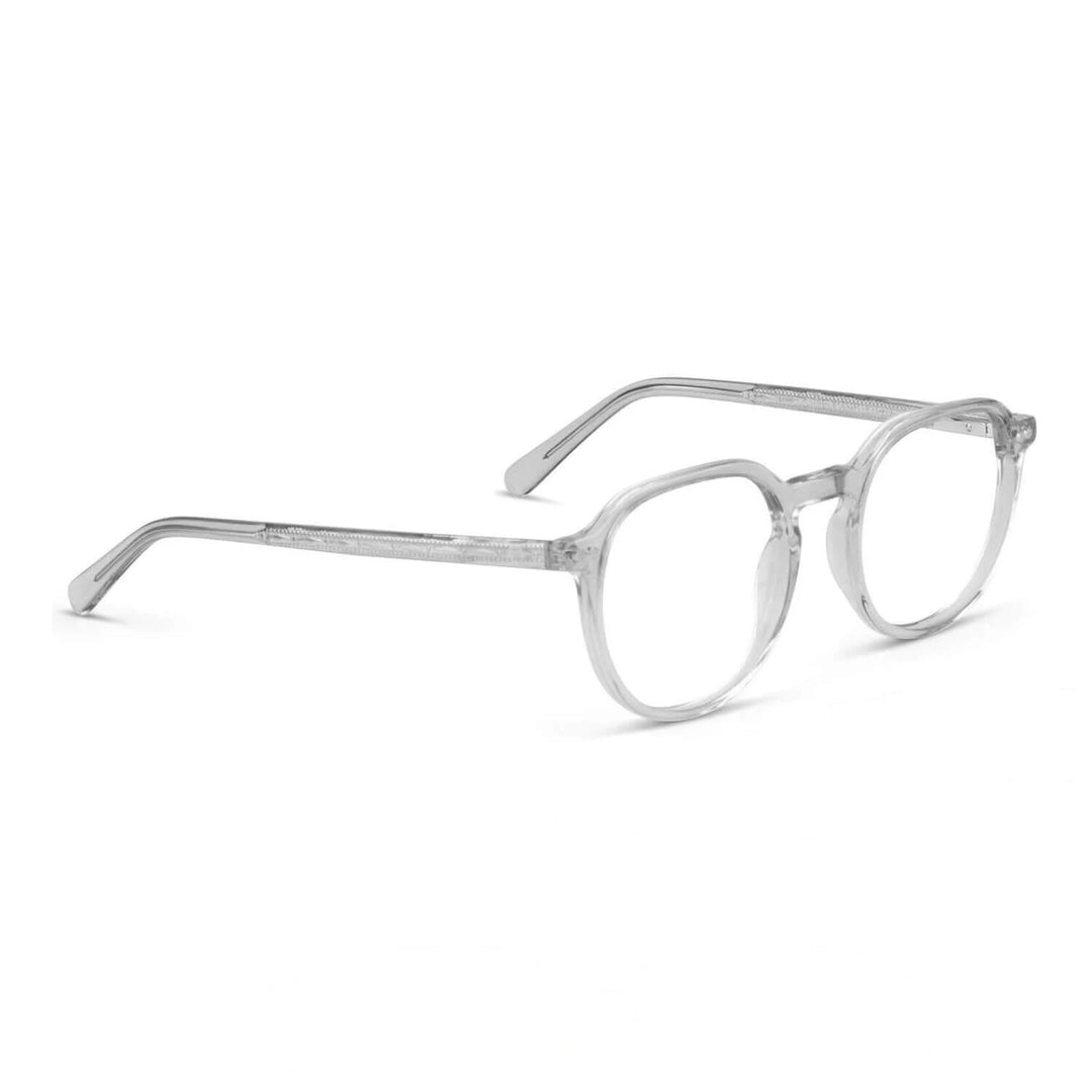 Canarias armazón óptico transparente vista frontal solo marco sin clip magnético #color_transparente #foto_frontal