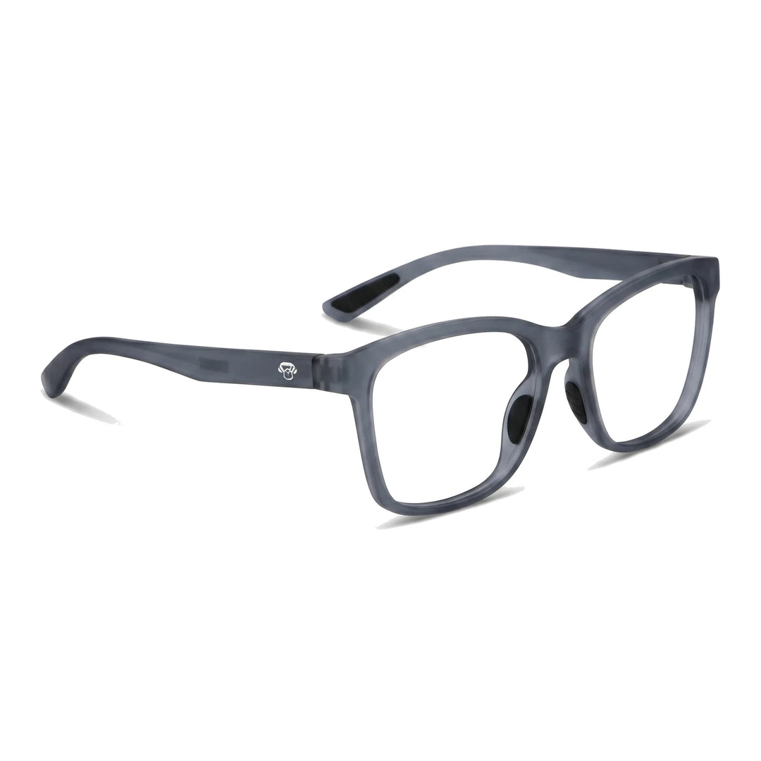 Lentes ópticos deportivos Bonoboss Comaneci Azul armazón TR90 vista tres cuartos para gimnasia #editorial_angulo45 #color_azul