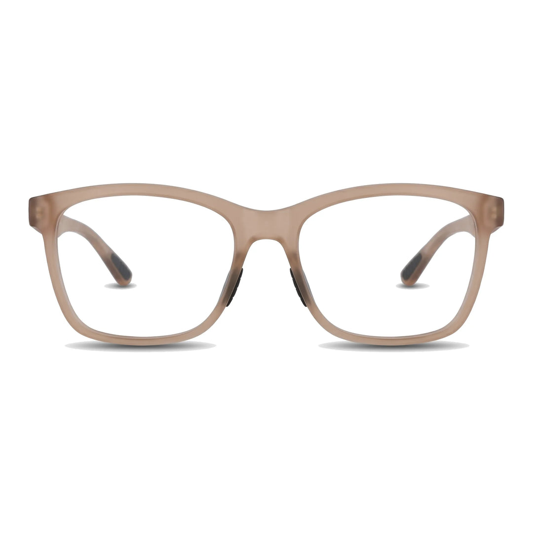 Lentes ópticos deportivos Bonoboss Comaneci Café rectangulares vista frontal para gimnasia #editorial_frontal #color_champagne
