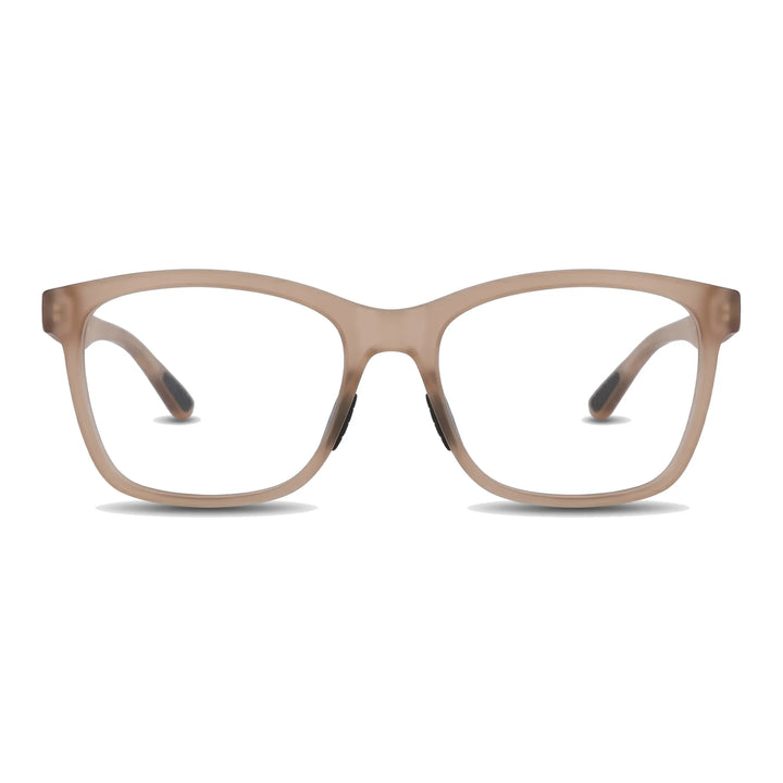 Lentes ópticos deportivos Bonoboss Comaneci Café rectangulares vista frontal para gimnasia #editorial_frontal #color_champagne