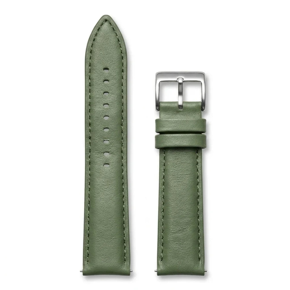 Bonoboss Correa Cuero Premium 22mm Green - layout flat lay vista cenital #editorial_wb_canonical #color_green