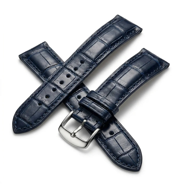 Bonoboss Correa Cuero Premium 22mm Azul - vista 3/4 oblicua #editorial_wb_3qtr #color_azul
