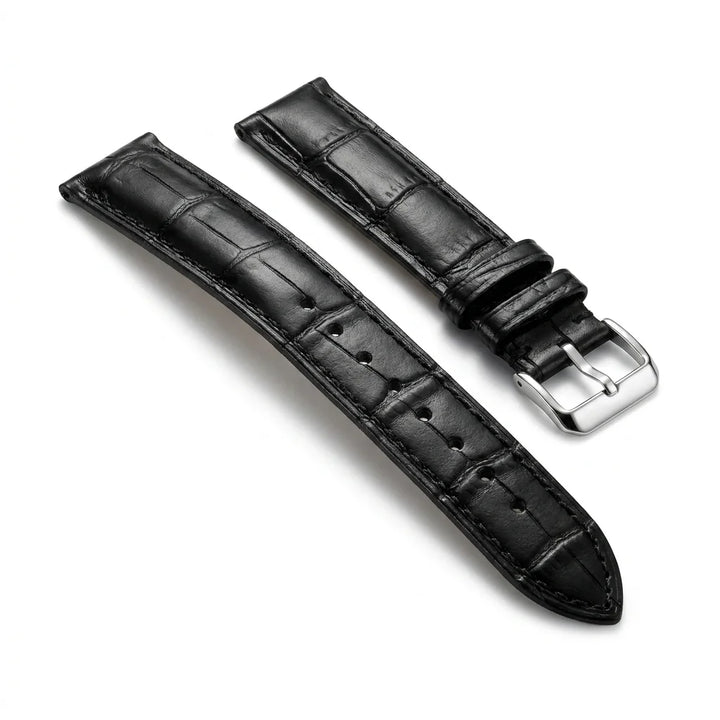 Bonoboss Correa Cuero Premium 22mm Negro - vista 3/4 oblicua #editorial_wb_3qtr #color_negro