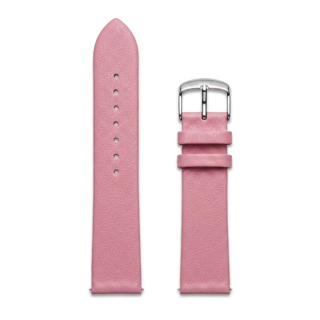 Bonoboss Correa Cuero Premium 22mm Rosado - layout flat lay vista cenital #editorial_wb_canonical #color_rosado