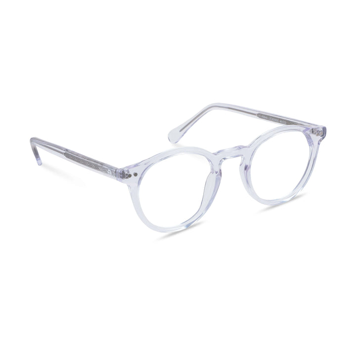 Fran Clip Sol armazón óptico transparente vista frontal solo marco sin clip magnético #color_transparente #foto_frontal