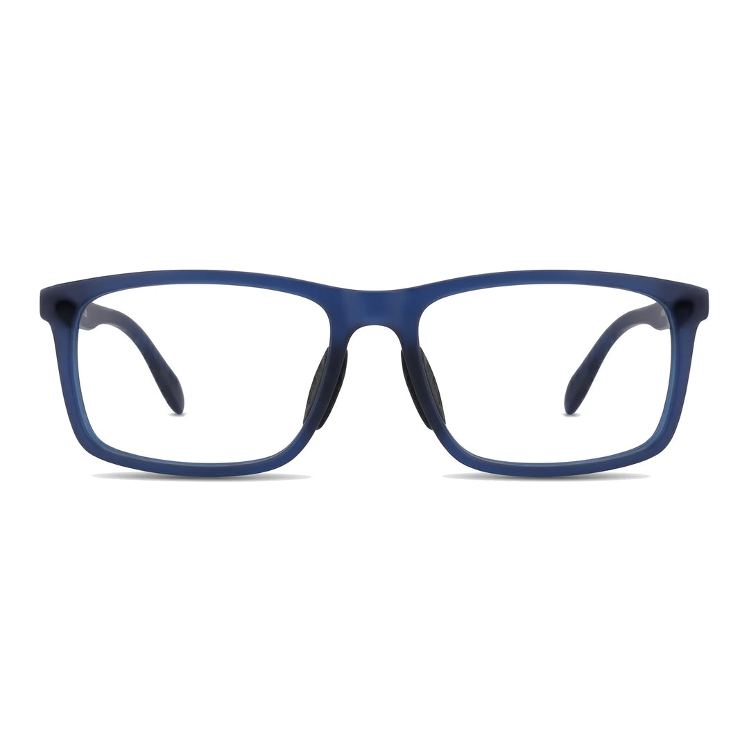 Lentes ópticos deportivos Bonoboss Phelps Azul vista frontal para natación #editorial_frontal #color_azul