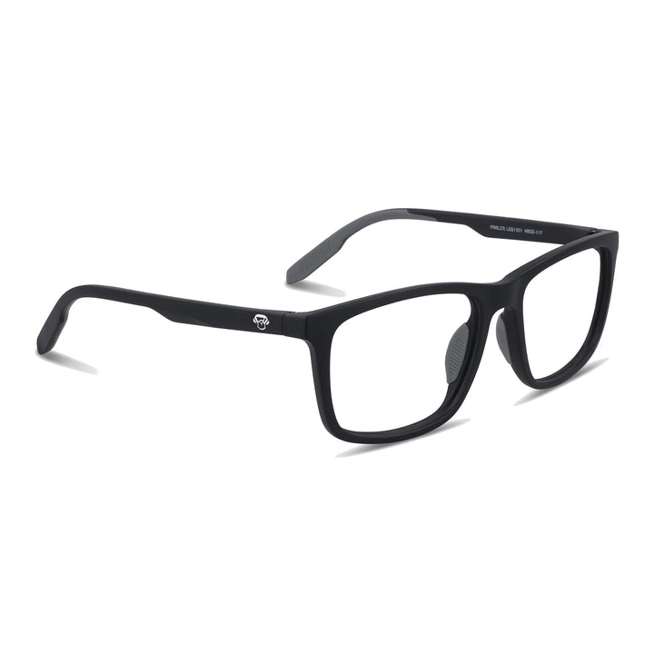 Lentes ópticos deportivos Bonoboss Phelps Negro tres cuartos grip antideslizante #editorial_angulo45 #color_negro