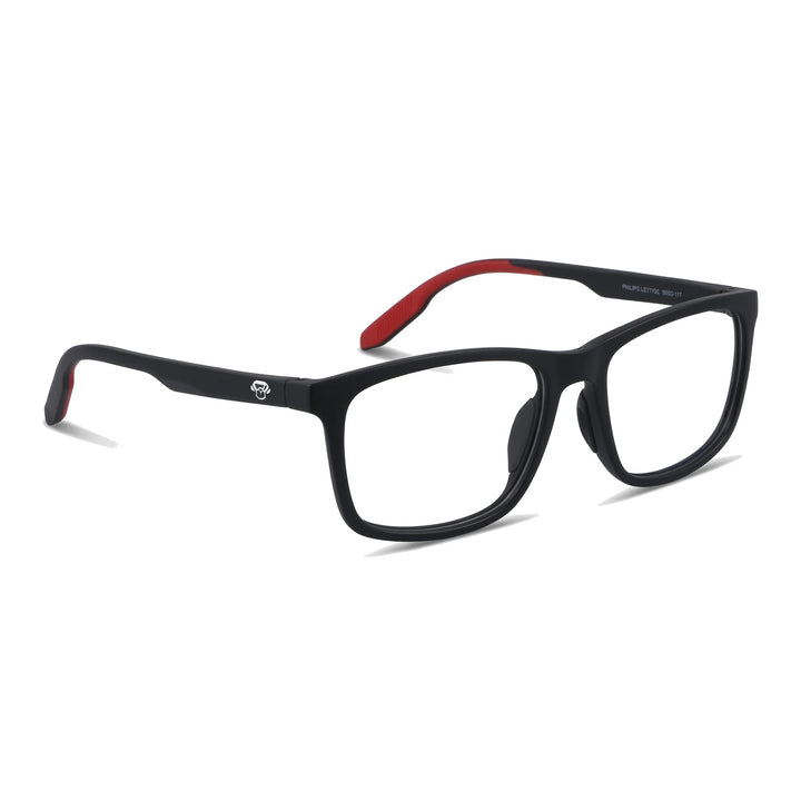 Lentes ópticos deportivos Bonoboss Phelps Rojo tres cuartos grip antideslizante #editorial_angulo45 #color_rojo