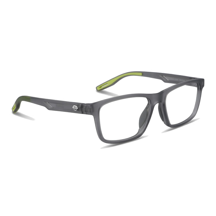 Lentes ópticos deportivos Bonoboss Senna Verde vista tres cuartos para ciclismo #editorial_angulo45 #color_verde