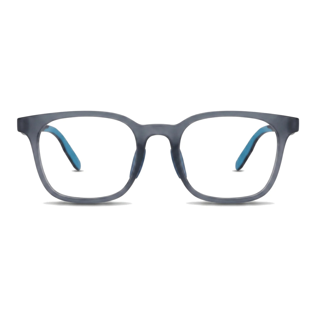 Lentes ópticos deportivos Bonoboss Serena Azul armazón cuadrado para tenis vista frontal #editorial_frontal #color_azul