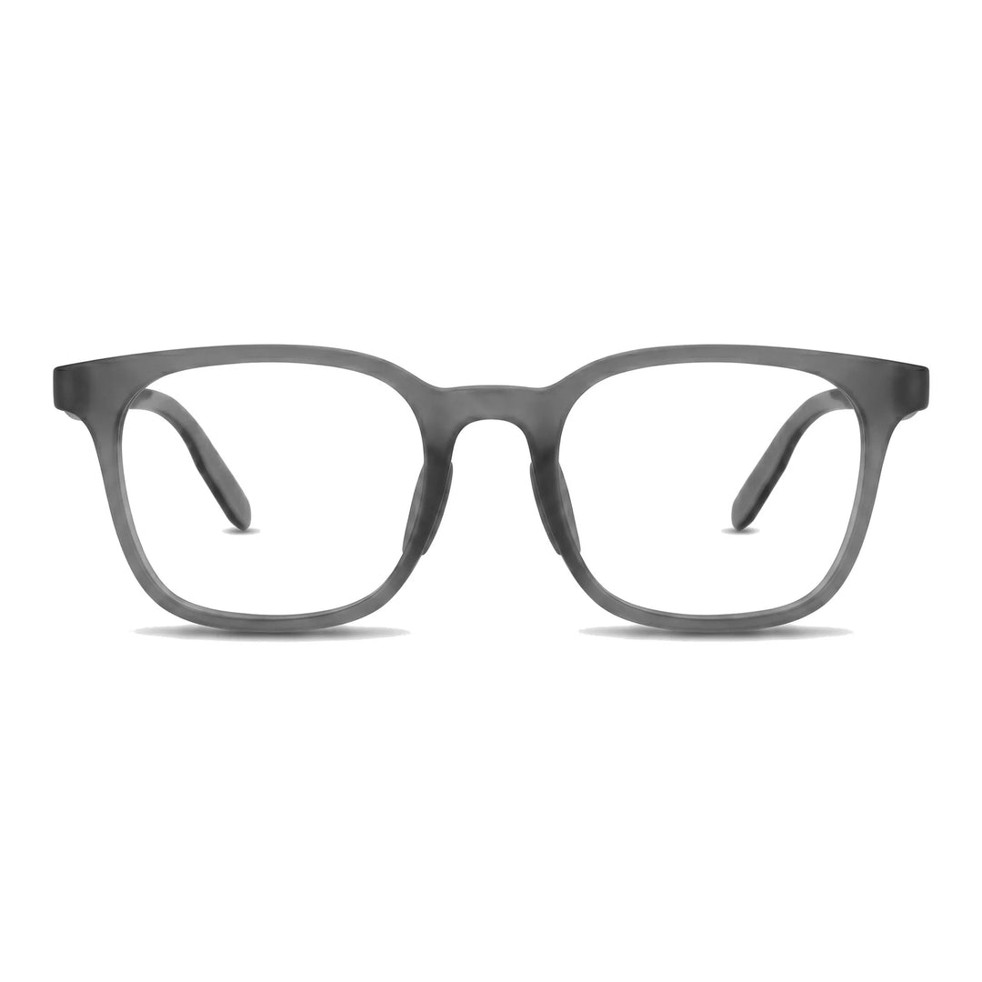 Lentes ópticos deportivos Bonoboss Serena Gris armazón cuadrado para tenis vista frontal #editorial_frontal #color_gris
