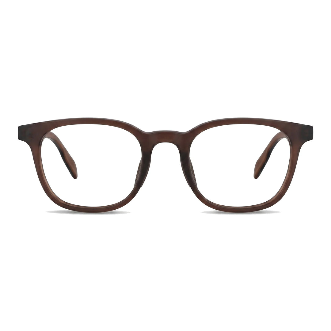 Lentes ópticos deportivos Bonoboss Serena Naranjo armazón cuadrado para tenis vista frontal #editorial_frontal #color_naranjo