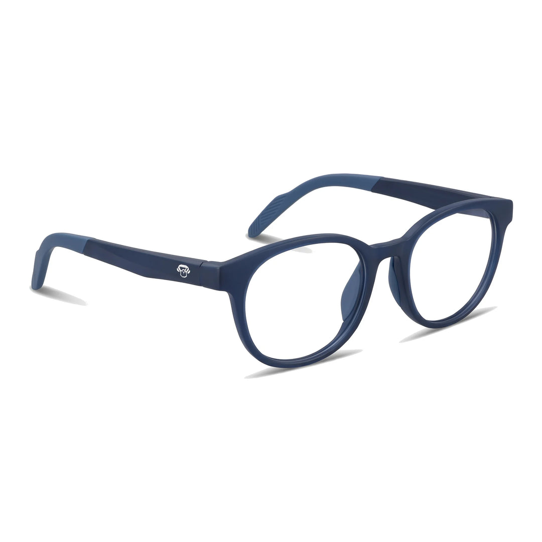 Simone Azul Lentes Ópticos Deportivos patas HydroGrip vista tres cuartos #editorial_angulo45 #color_azul