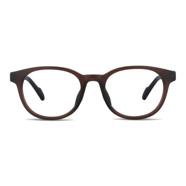 Simone Café Lentes Ópticos Deportivos armazón redondo TR90 vista frontal #editorial_frontal #color_champagne
