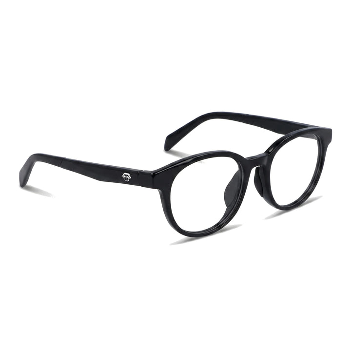 Simone Negro Lentes Ópticos Deportivos armazón redondo TR90 vista tres cuartos #editorial_angulo45 #color_negro