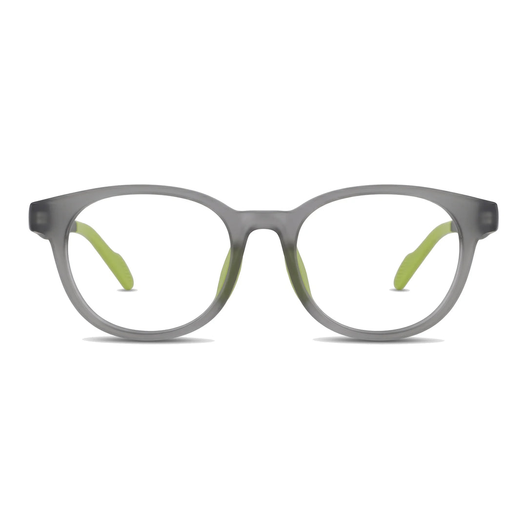 Simone Verde Lentes Ópticos Deportivos armazón redondo TR90 vista frontal #editorial_frontal #color_verde