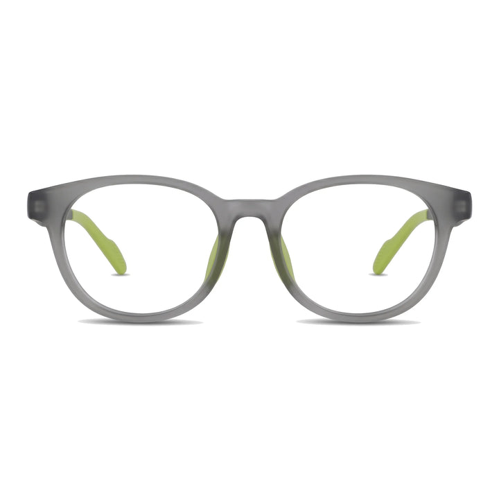 Simone Verde Lentes Ópticos Deportivos armazón redondo TR90 vista frontal #editorial_frontal #color_verde