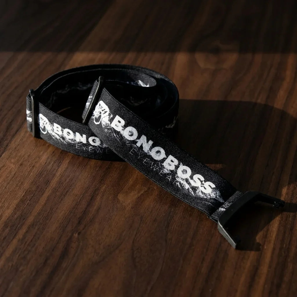 Bonoboss Strap Antiparra Powder Negro - still life strap detalle textura #editorial_armazon #color_negro
