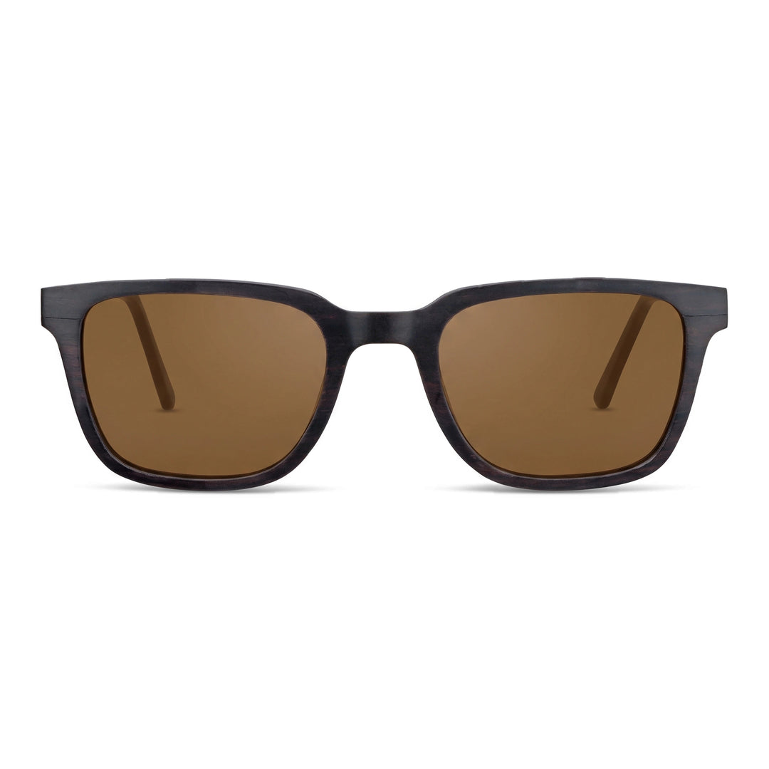 Lentes de sol Thanos Ébano Natural cristal café vista frontal madera de ébano natural unisex #color_brown