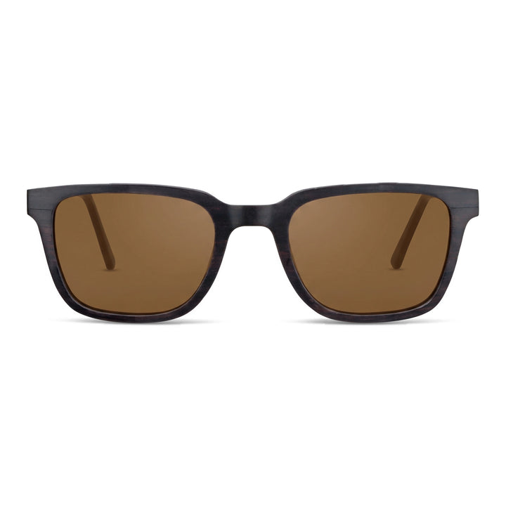Lentes de sol Thanos Ébano Natural cristal café vista frontal madera de ébano natural unisex #color_brown