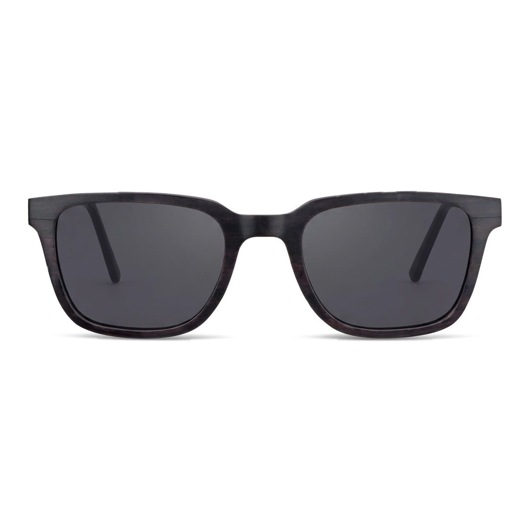 Lentes de sol Thanos Ébano Natural cristal negro vista frontal madera de ébano natural unisex #color_negro