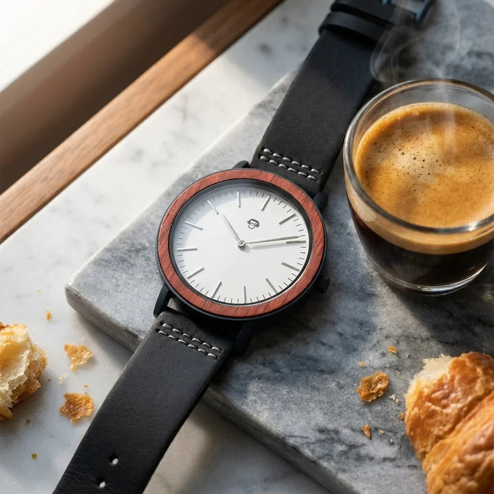 Bonoboss Toki Sándalo Rojo Sport - reloj still life espresso en marmol #editorial_ctx_espresso_marble #color_negro