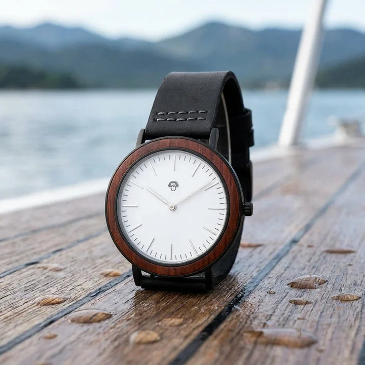 Bonoboss Toki Sándalo Rojo Sport - reloj still life cubierta de teca lago #editorial_ctx_teak_deck #color_negro