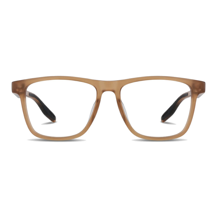 Lentes ópticos deportivos Bonoboss Tyson Café armazón rectangular vista frontal #editorial_frontal #color_champagne