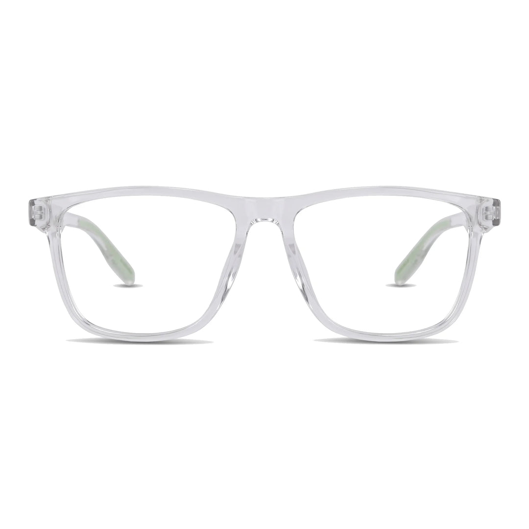 Lentes ópticos deportivos Bonoboss Tyson Transparente armazón rectangular vista frontal #editorial_frontal #color_transparente