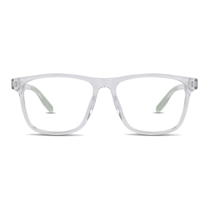 Lentes ópticos deportivos Bonoboss Tyson Transparente armazón rectangular vista frontal #editorial_frontal #color_transparente