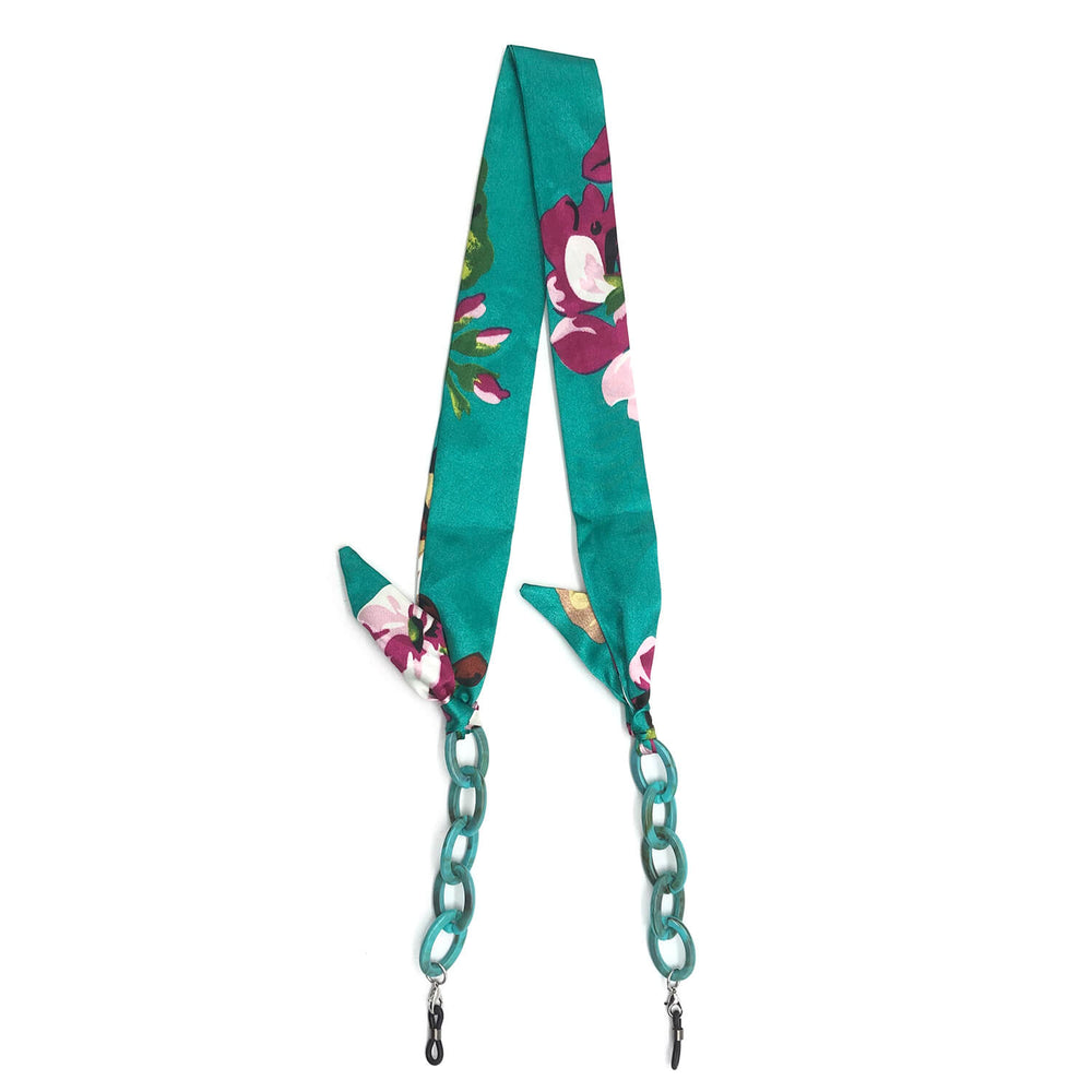 Strap Pañuelo Acetato Reciclado accesorio para lentes calipso vista frontal diseño universal #color_calipso