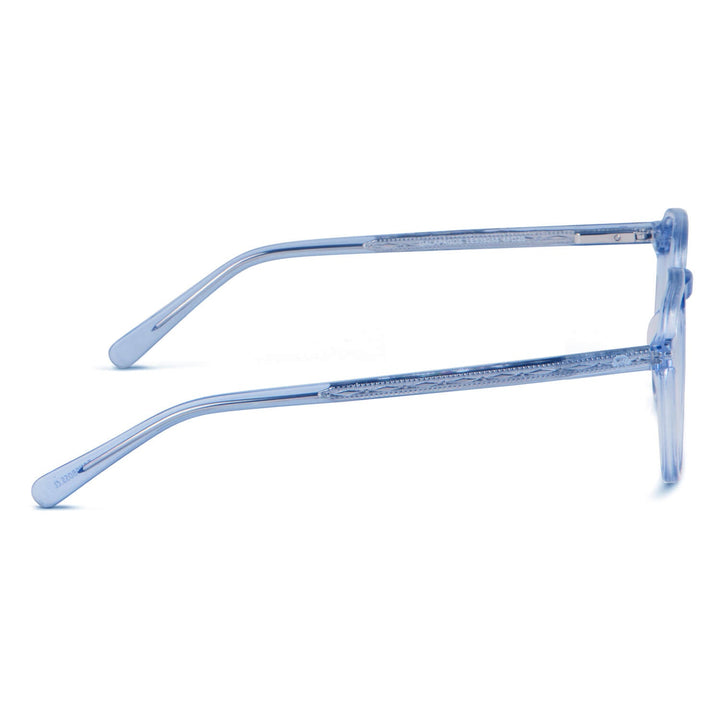 Vista frontal de Canarias clip de sol polarizado color azul para mujer #color_azul