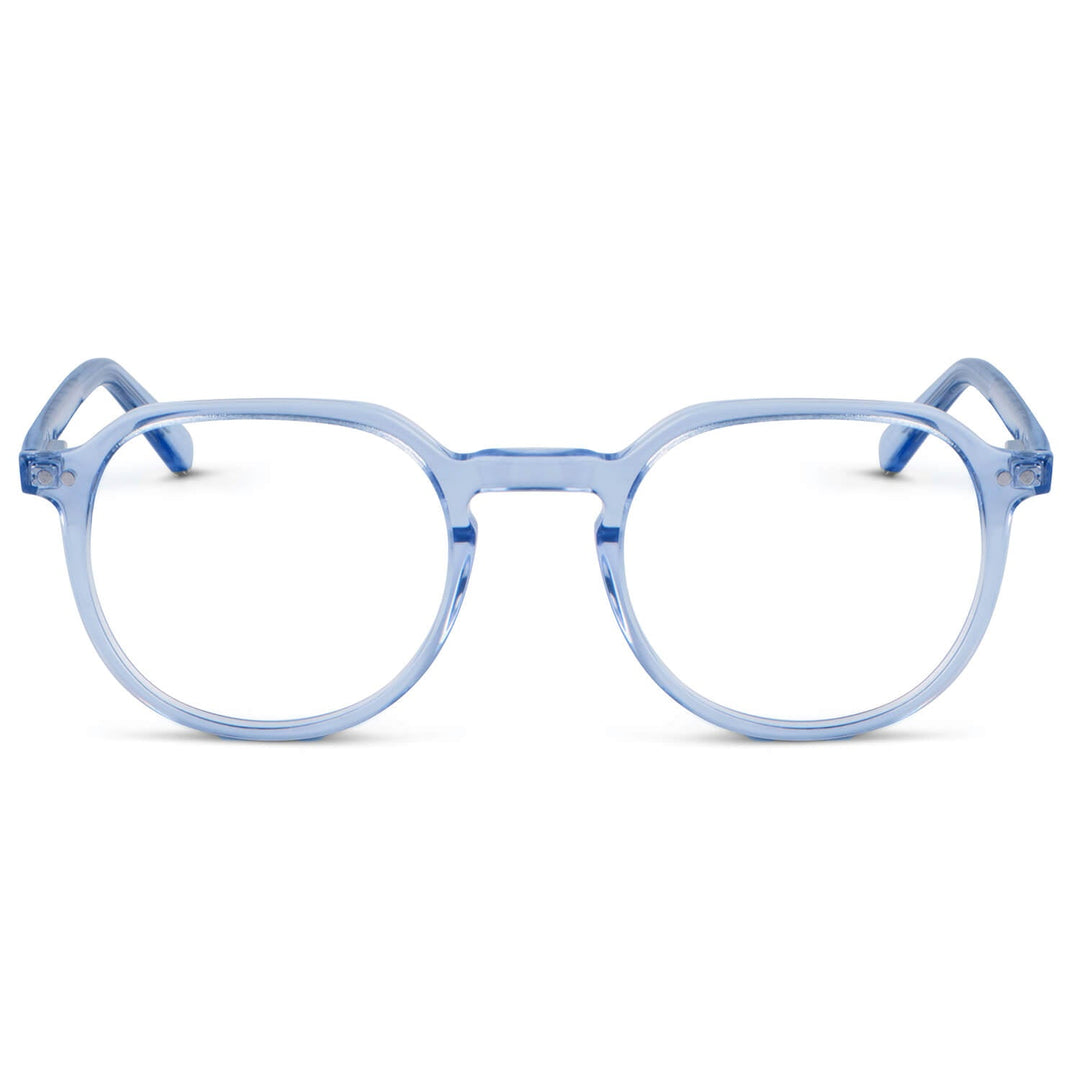 Canarias sobrelentes azul vista frontal para mujer #color_azul