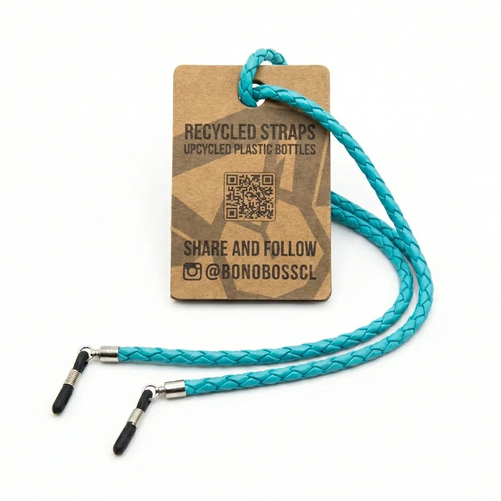 Correa para lentes trenzada ecocuero calipso vista 2 Bonoboss #color_calipso