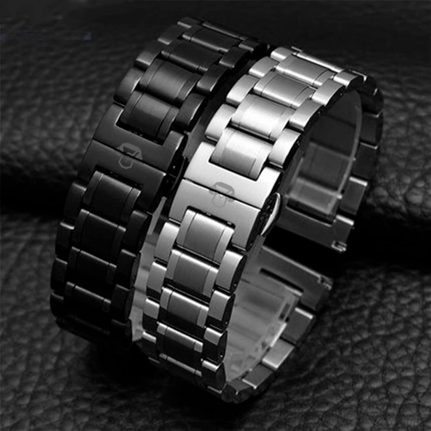 Correa de Acero Inoxidable Para Reloj Malla 22mm Bonoboss